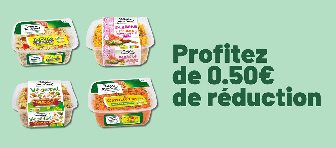 Profitez de 0.50€ de réduction