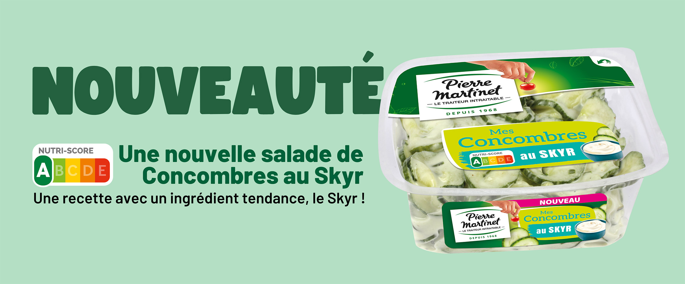 Nouveauté : une nouvelle salade de concombres au skyr 