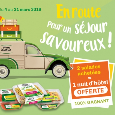 2 salades achetées, 1 nuit d'hôtel offerte !